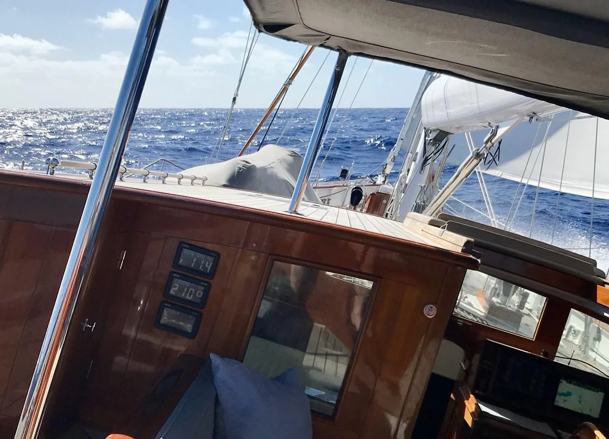 a boat on the water aboard URIEL Yacht for Sale