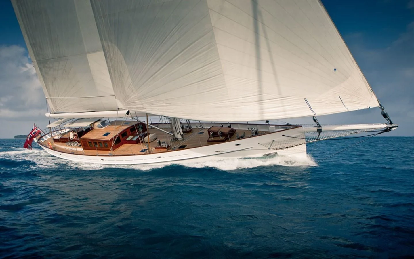 a boat sailing on the sea aboard URIEL Yacht for Sale