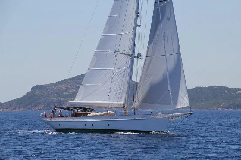 a sailboat on the water aboard URIEL Yacht for Sale