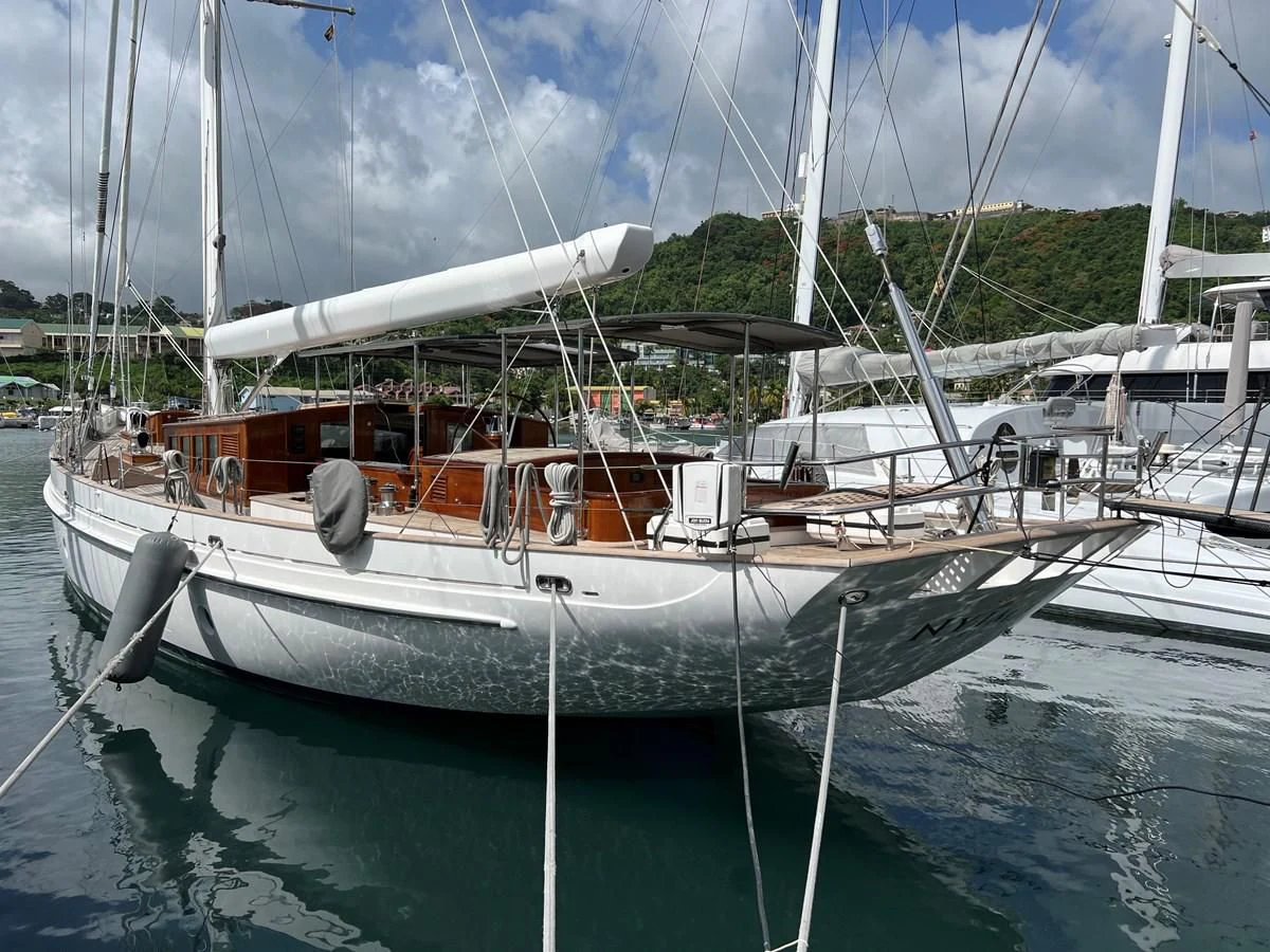 a boat in the water aboard URIEL Yacht for Sale