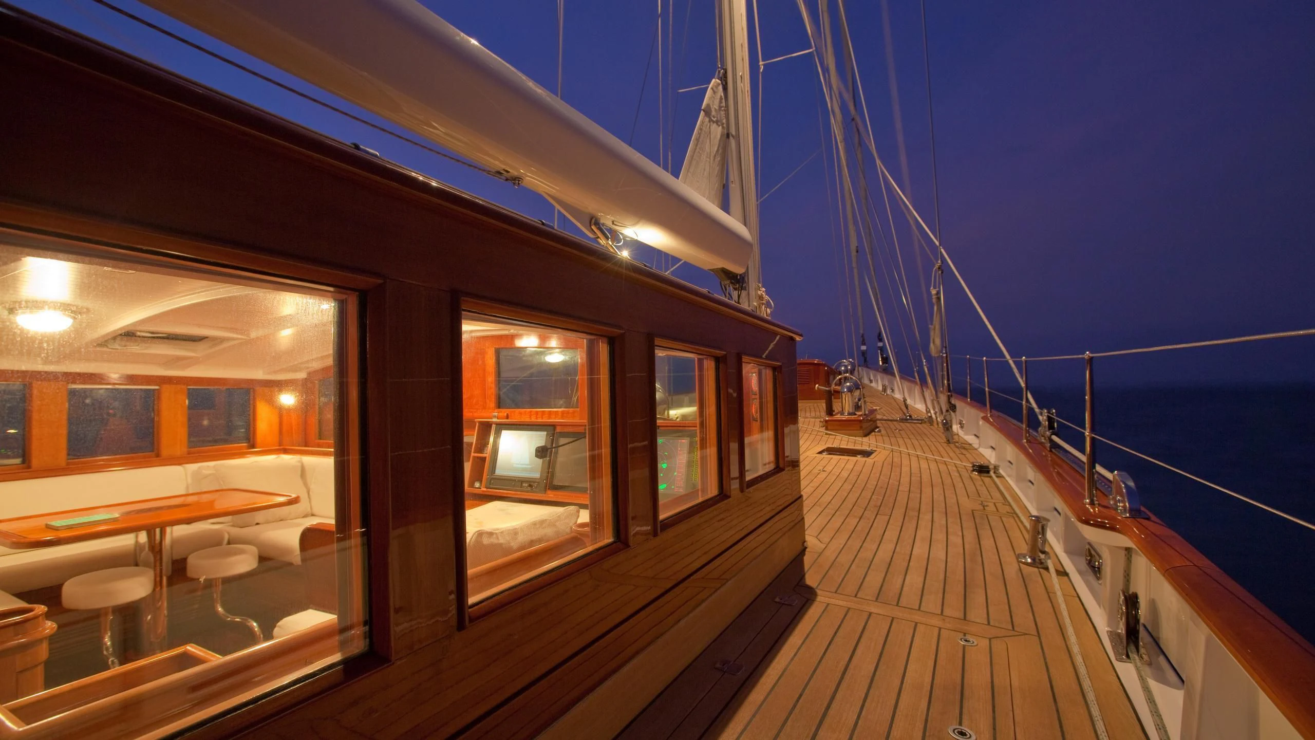 a boat on the water aboard URIEL Yacht for Sale