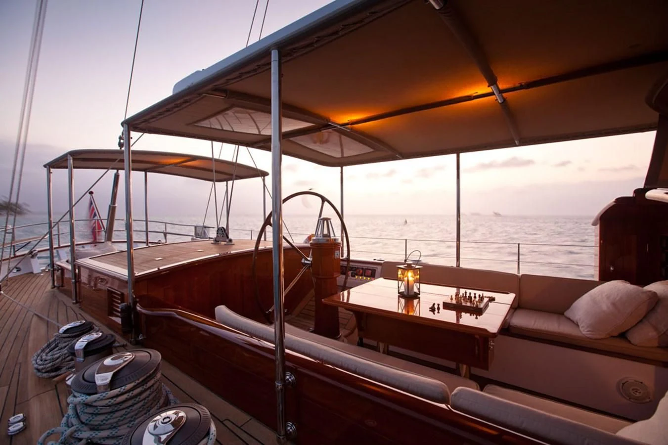 a boat on the water aboard URIEL Yacht for Sale