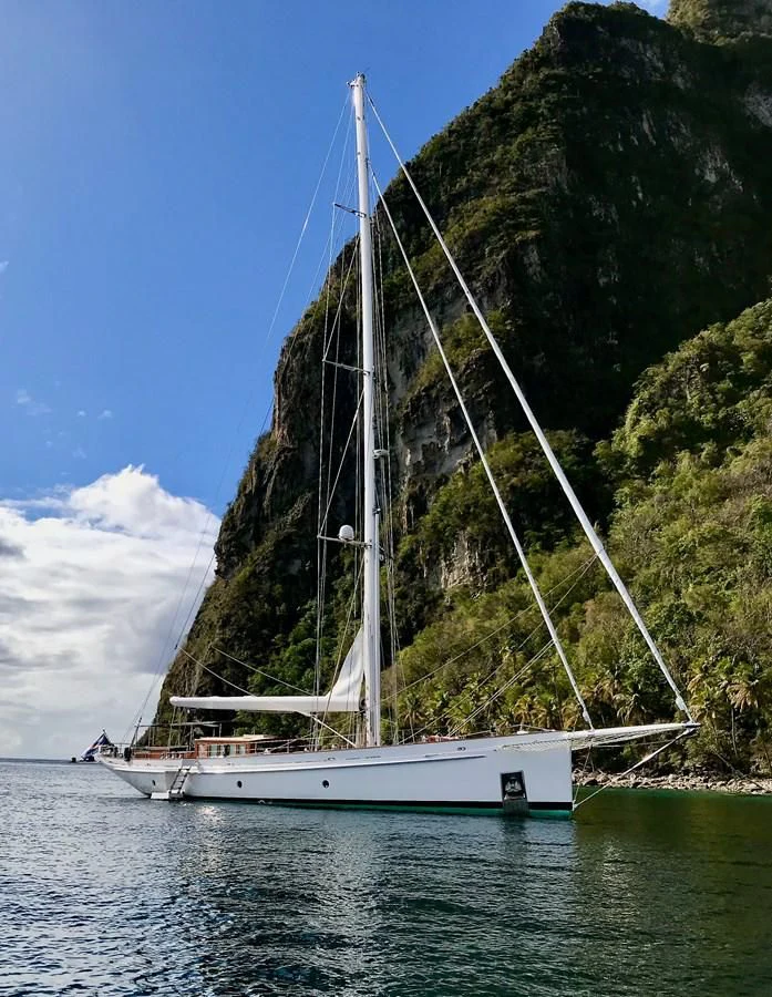 a sailboat on the water aboard URIEL Yacht for Sale