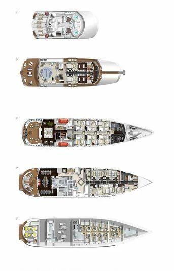 a pair of silver and red electrical devices aboard SALUZI Yacht for Charter