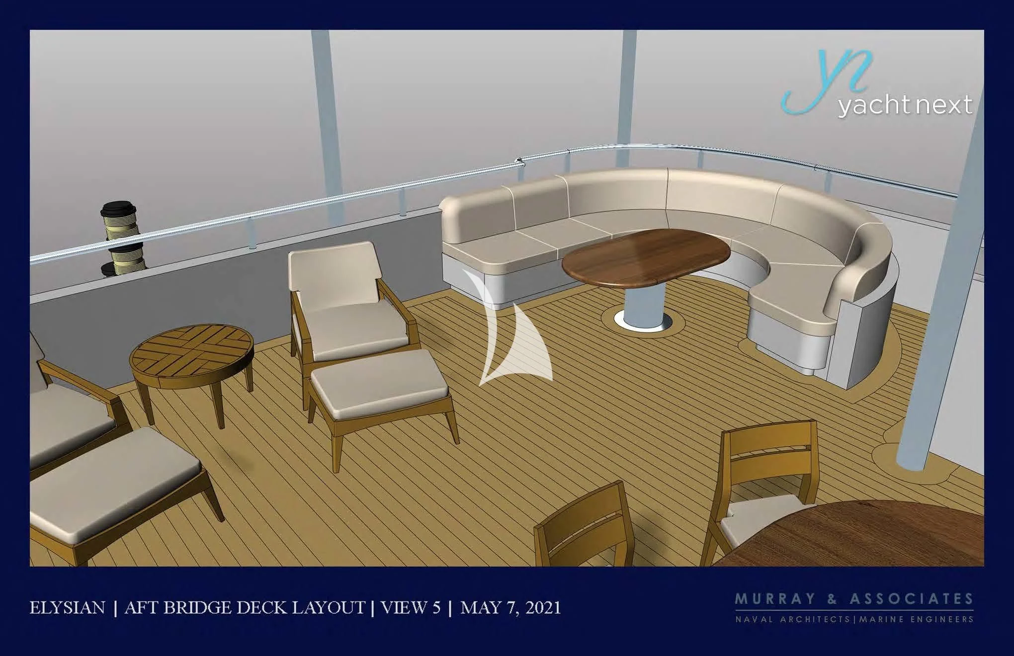 a room with a table and chairs aboard SCOTT FREE Yacht for Charter