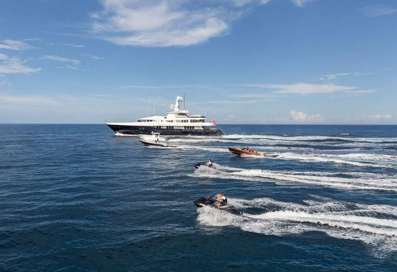 a boat sailing on the sea aboard SCOTT FREE Yacht for Charter