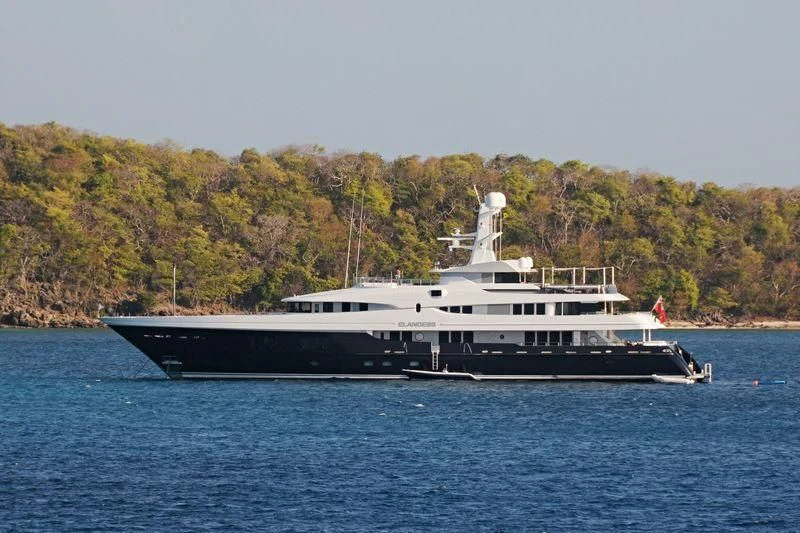 a large ship in the water aboard SCOTT FREE Yacht for Charter