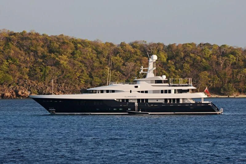 a large ship in the water aboard SCOTT FREE Yacht for Charter