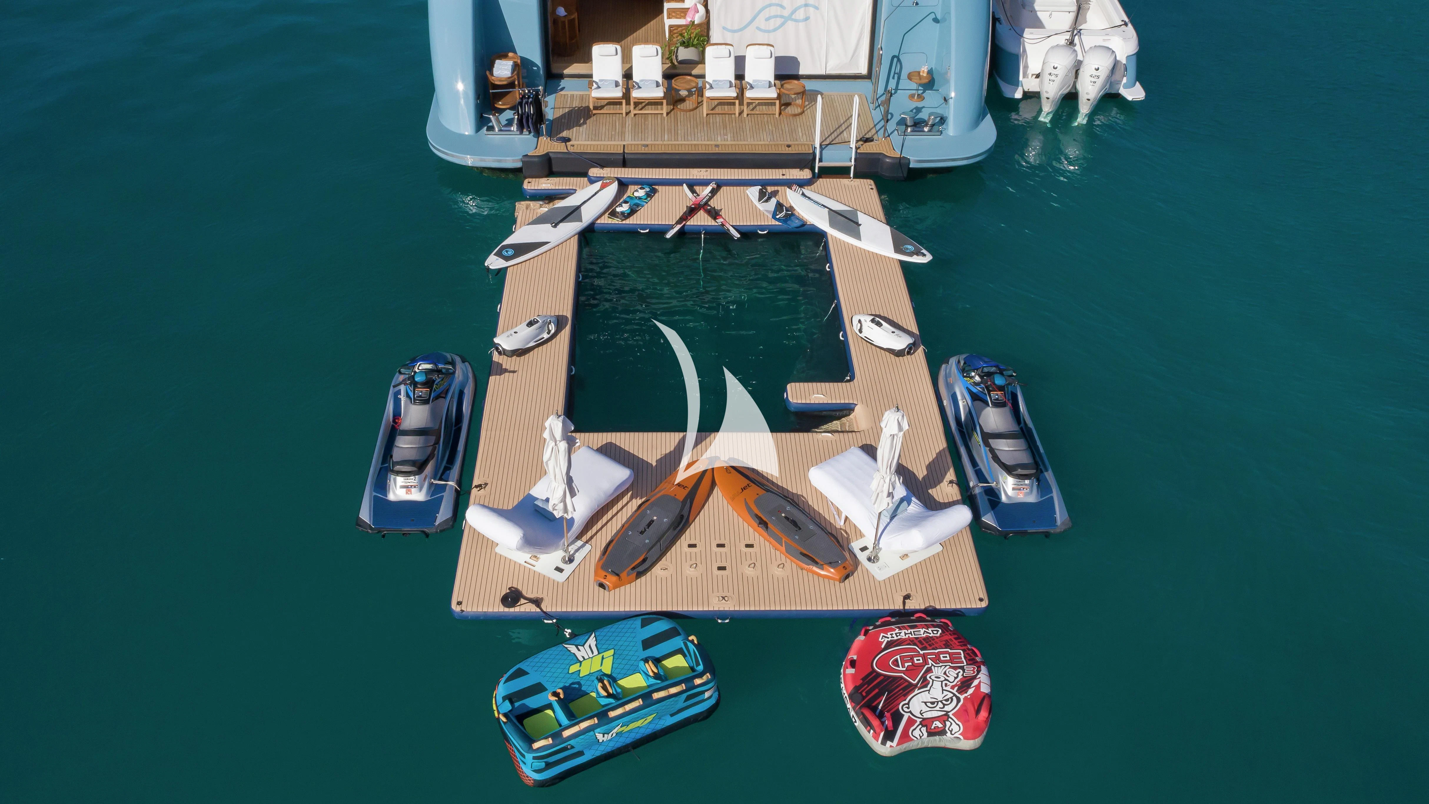 a model of a ship aboard SCOTT FREE Yacht for Charter