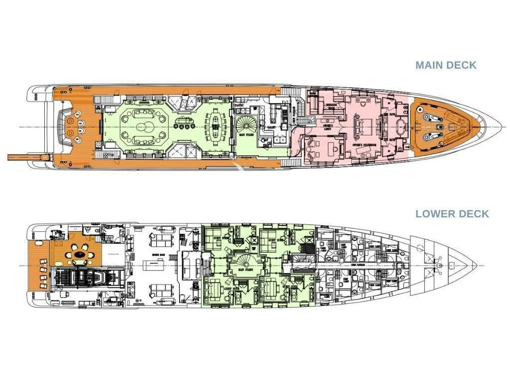 diagram, engineering drawing aboard SCOTT FREE Yacht for Charter