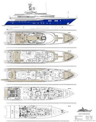 diagram, engineering drawing aboard SCOTT FREE Yacht for Charter