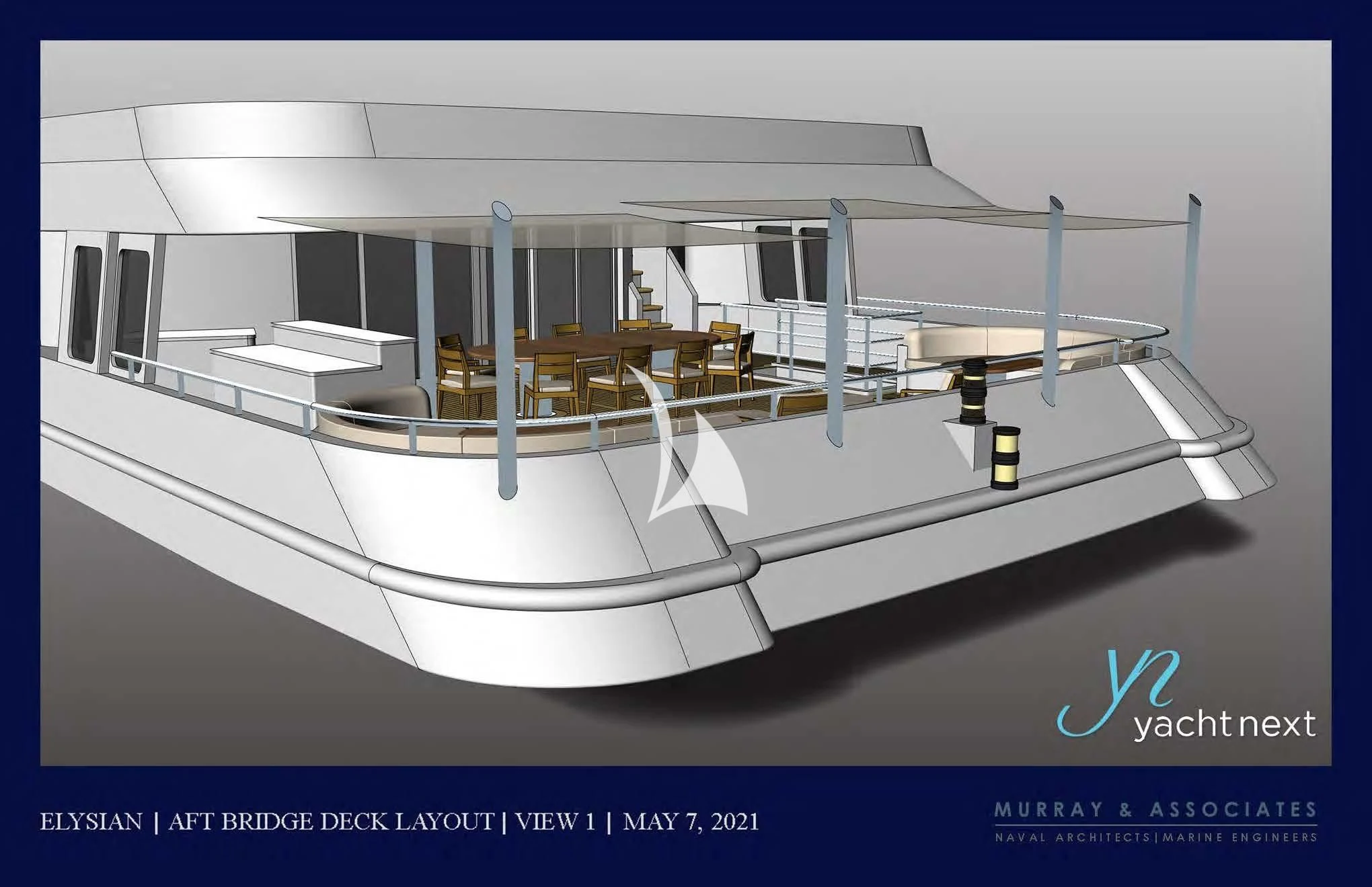 a white rectangular object with a black frame aboard SCOTT FREE Yacht for Charter