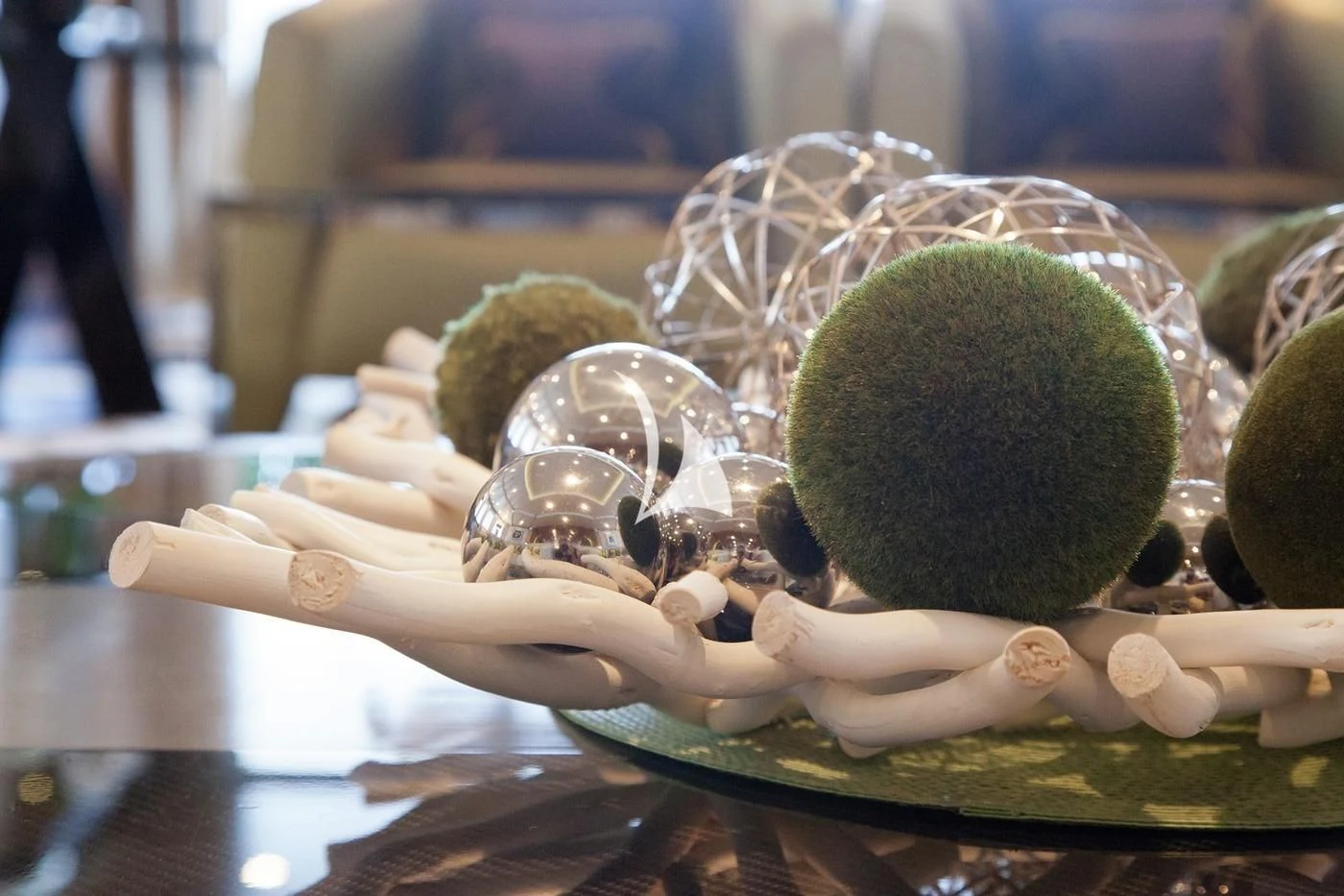 a hand holding a ball aboard SCOTT FREE Yacht for Charter