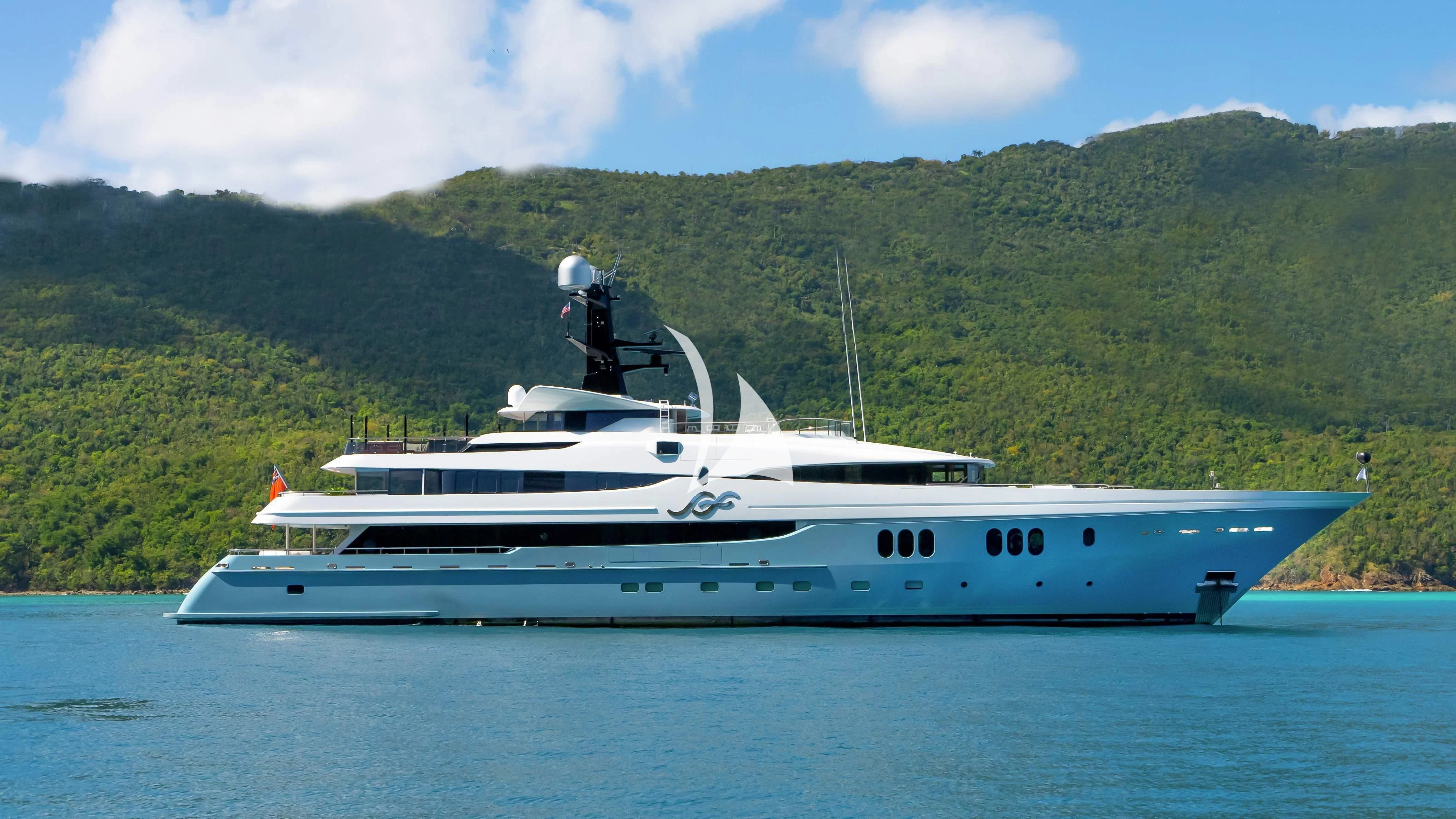 a white boat on the water aboard SCOTT FREE Yacht for Charter