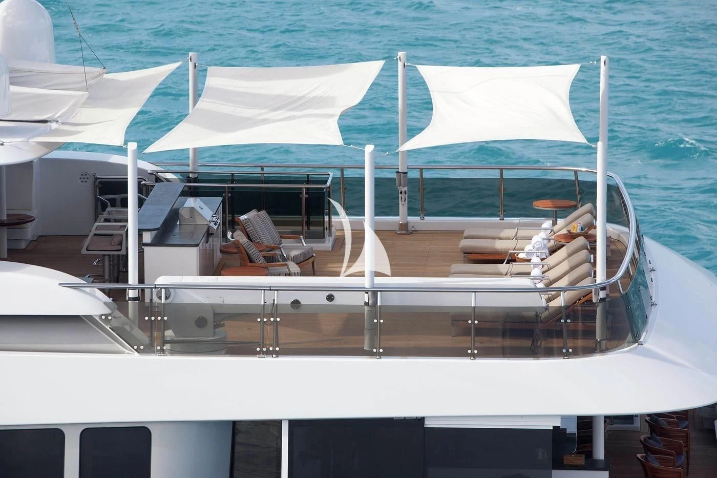 a boat on the water aboard SCOTT FREE Yacht for Charter