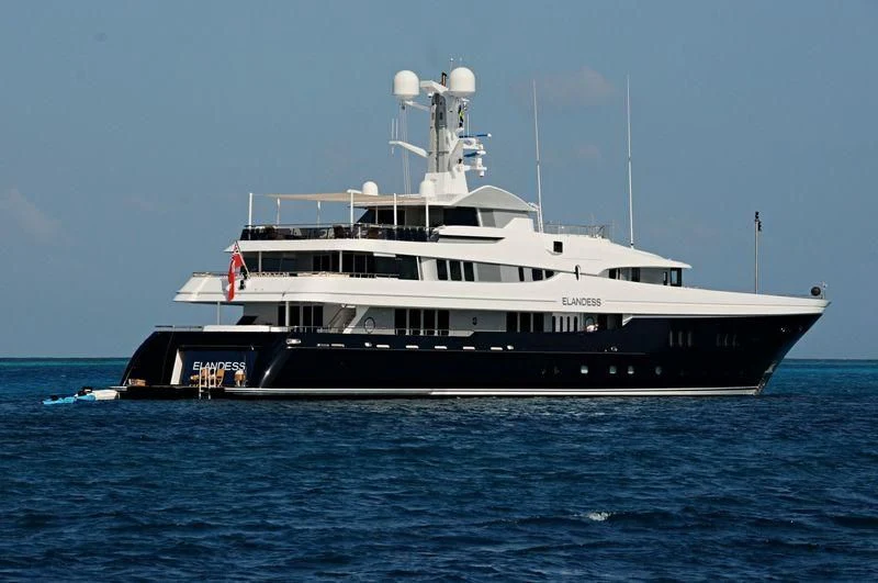 a large ship in the water aboard SCOTT FREE Yacht for Charter