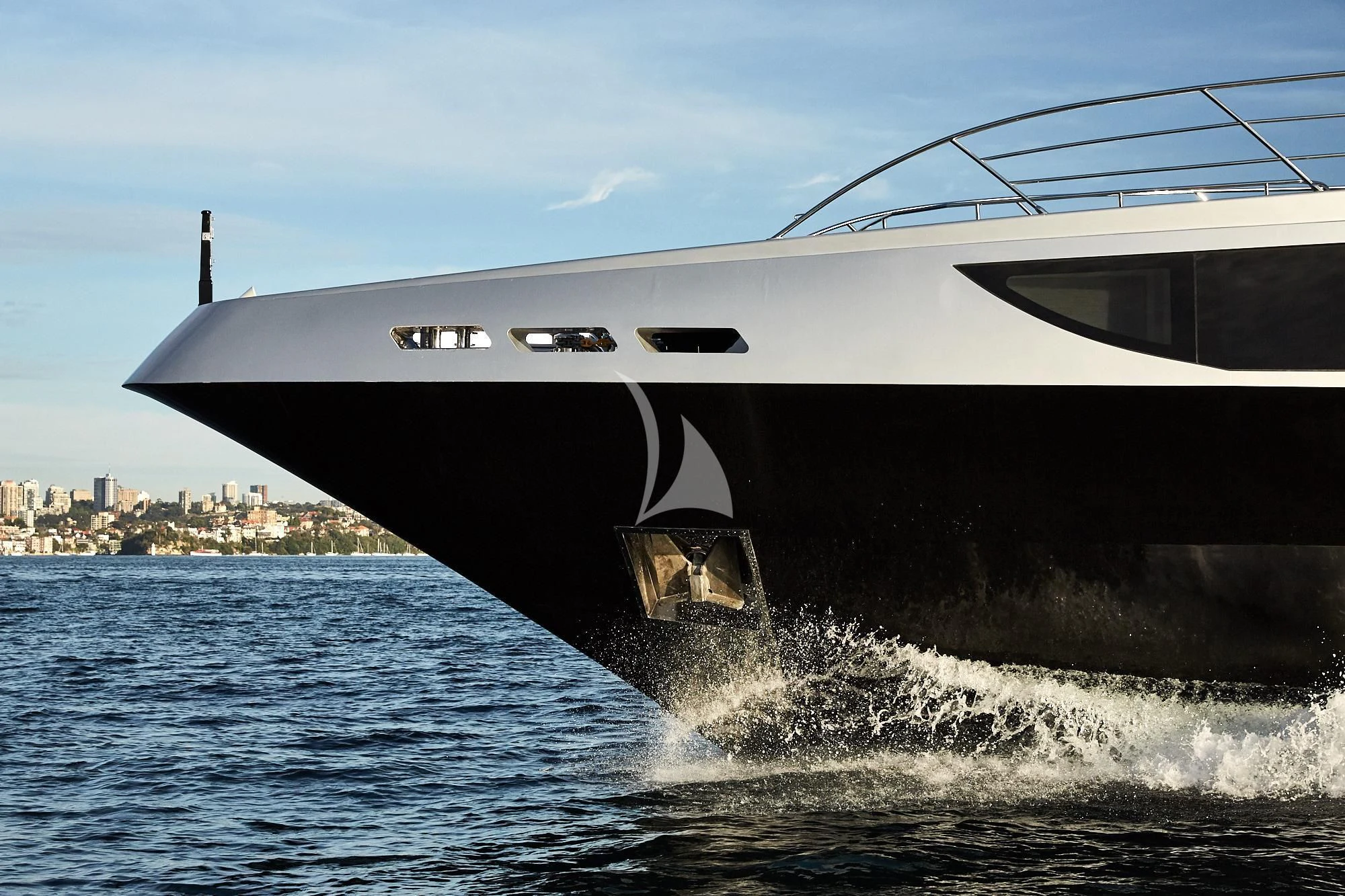 a boat on the water aboard GHOST II Yacht for Sale