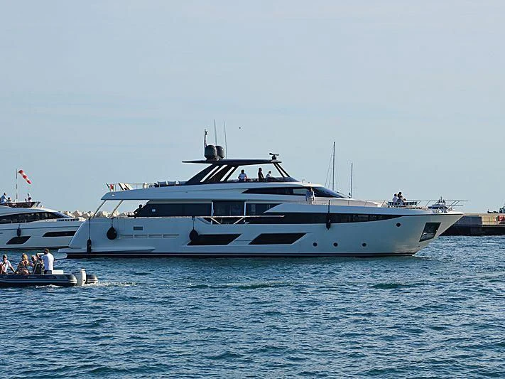 a group of boats in the water aboard PIOLA Yacht for Sale