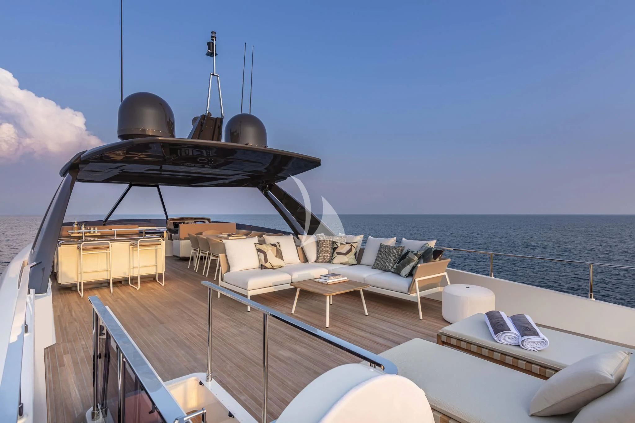 a boat on the water aboard PIOLA Yacht for Sale