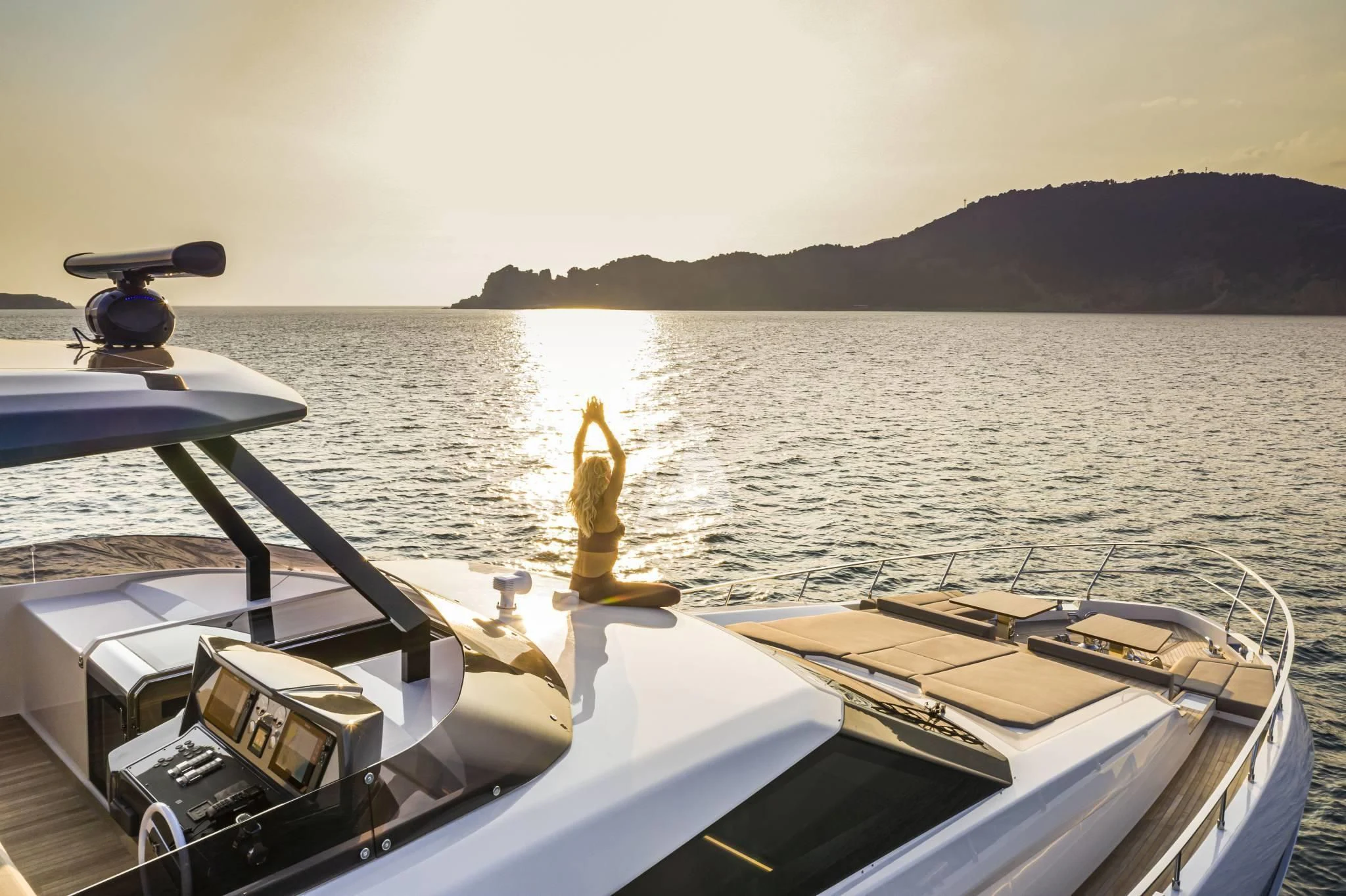 a boat on the water aboard PIOLA Yacht for Sale