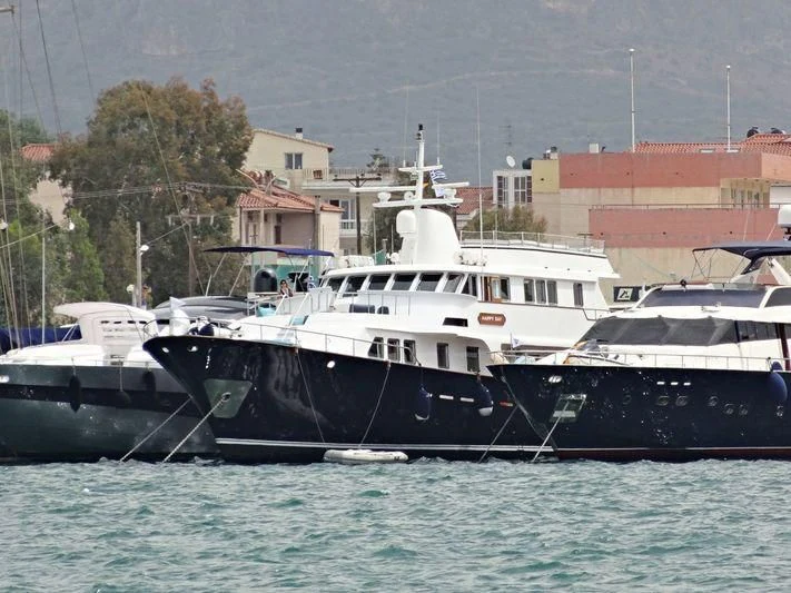 a group of boats in the water aboard SOUNION II Yacht for Sale