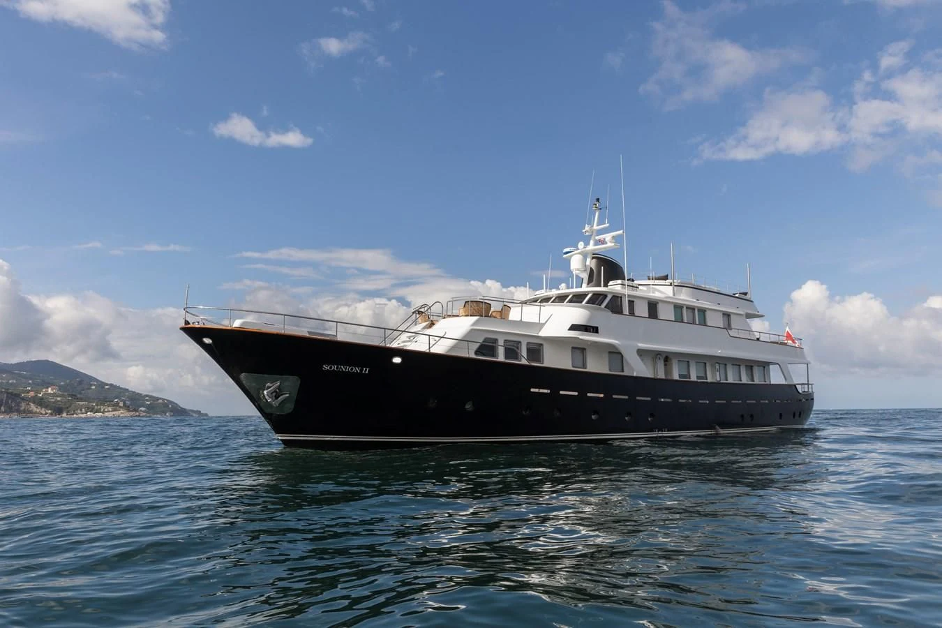 a boat in the water aboard SOUNION II Yacht for Sale