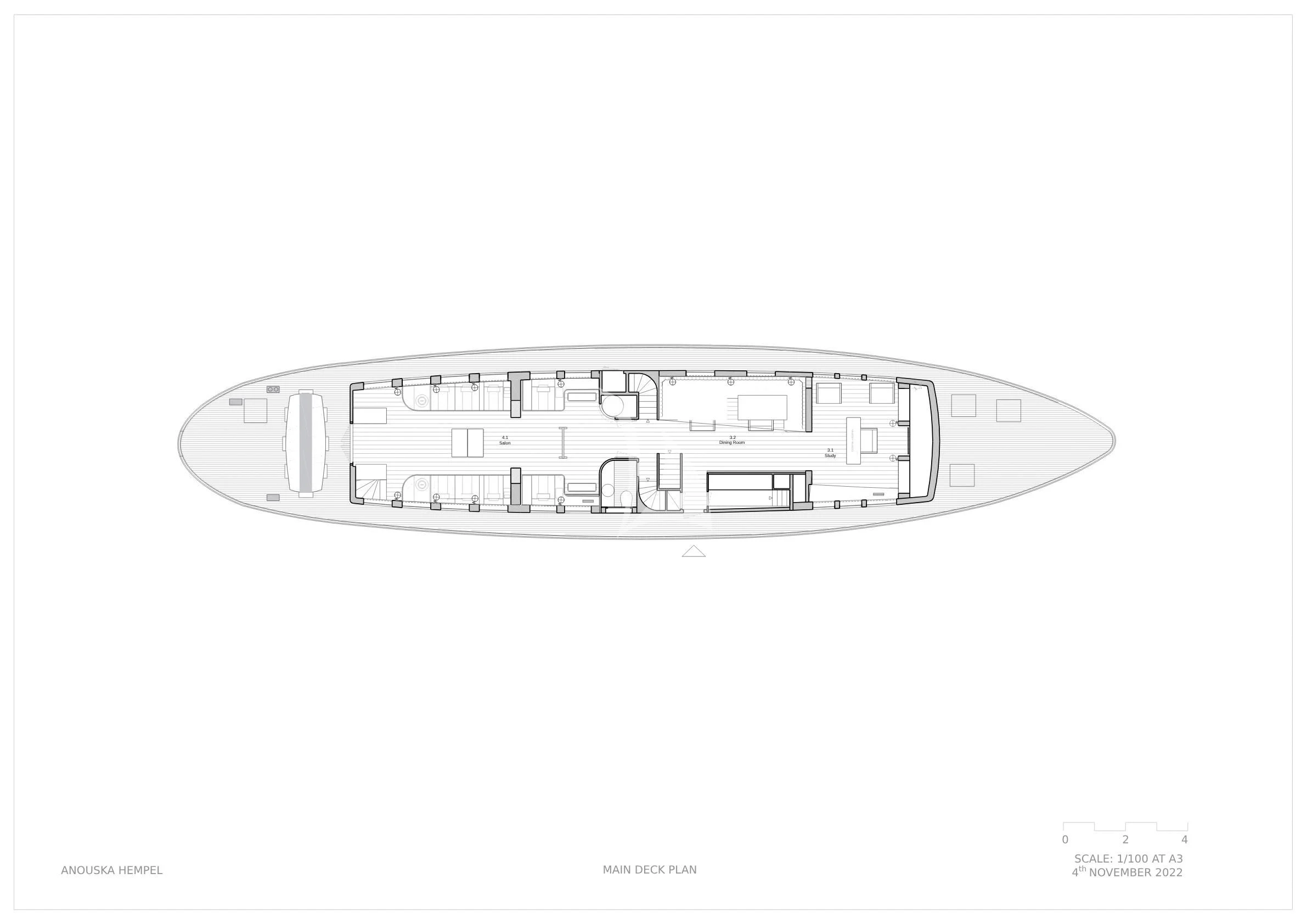 diagram aboard SOUNION II Yacht for Sale