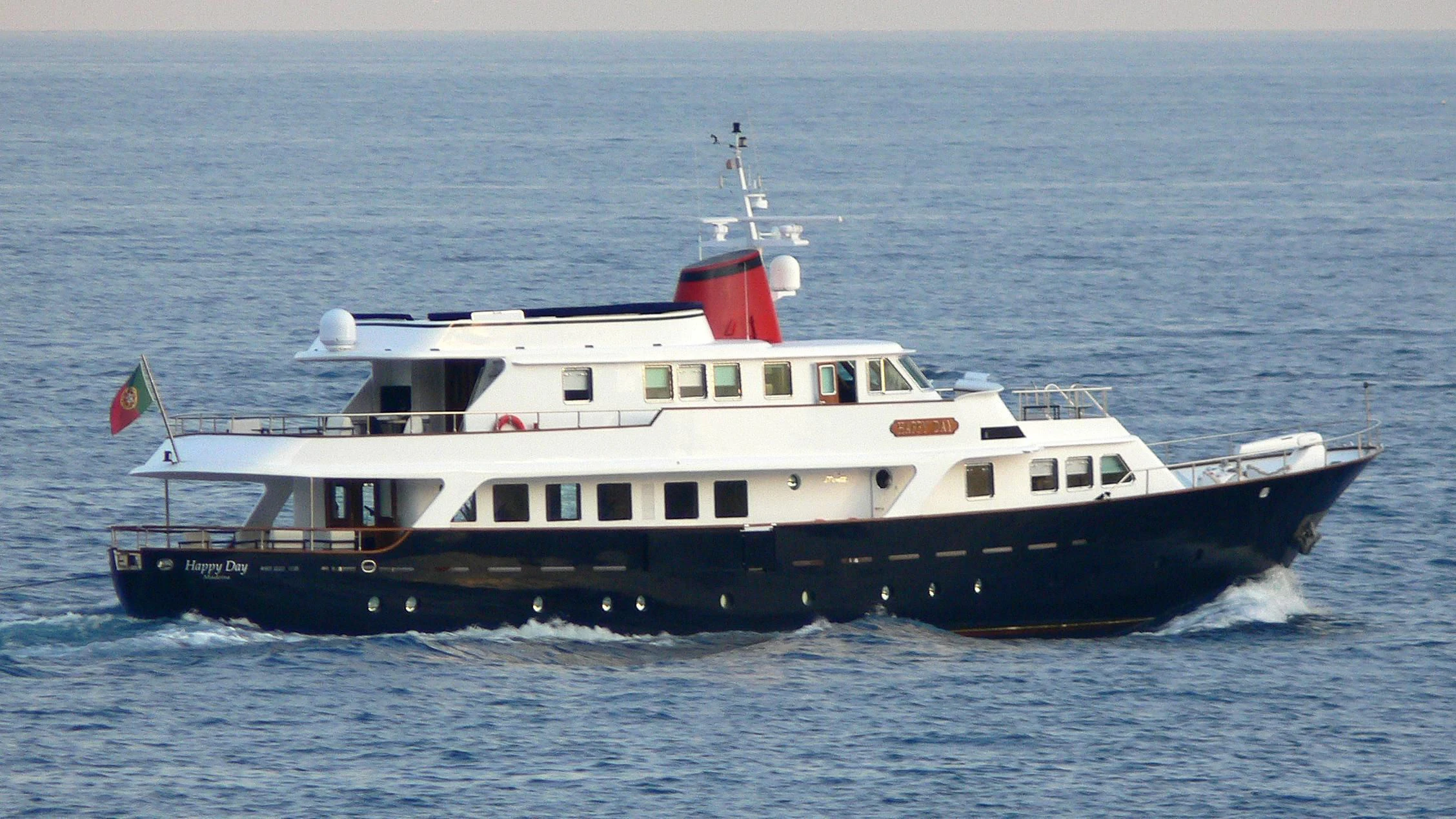a large boat in the water aboard SOUNION II Yacht for Sale