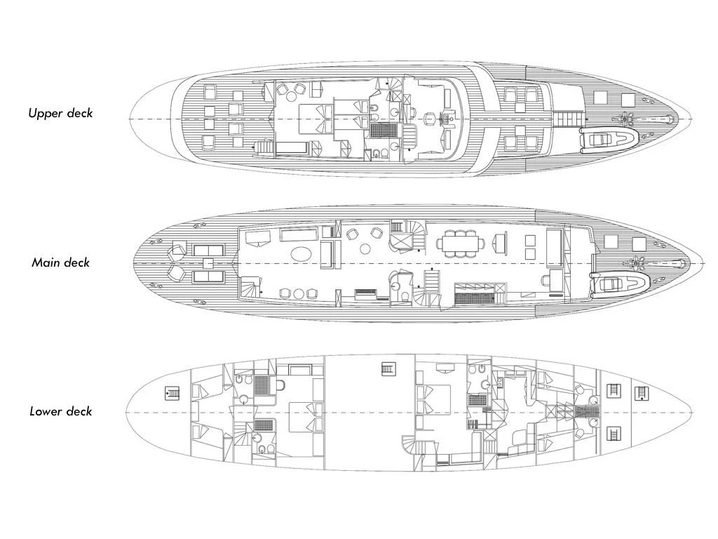 diagram aboard SOUNION II Yacht for Sale