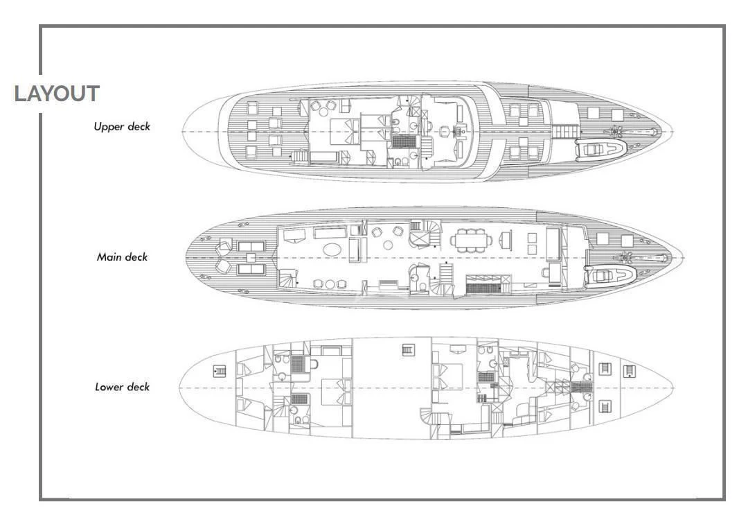 diagram aboard SOUNION II Yacht for Sale