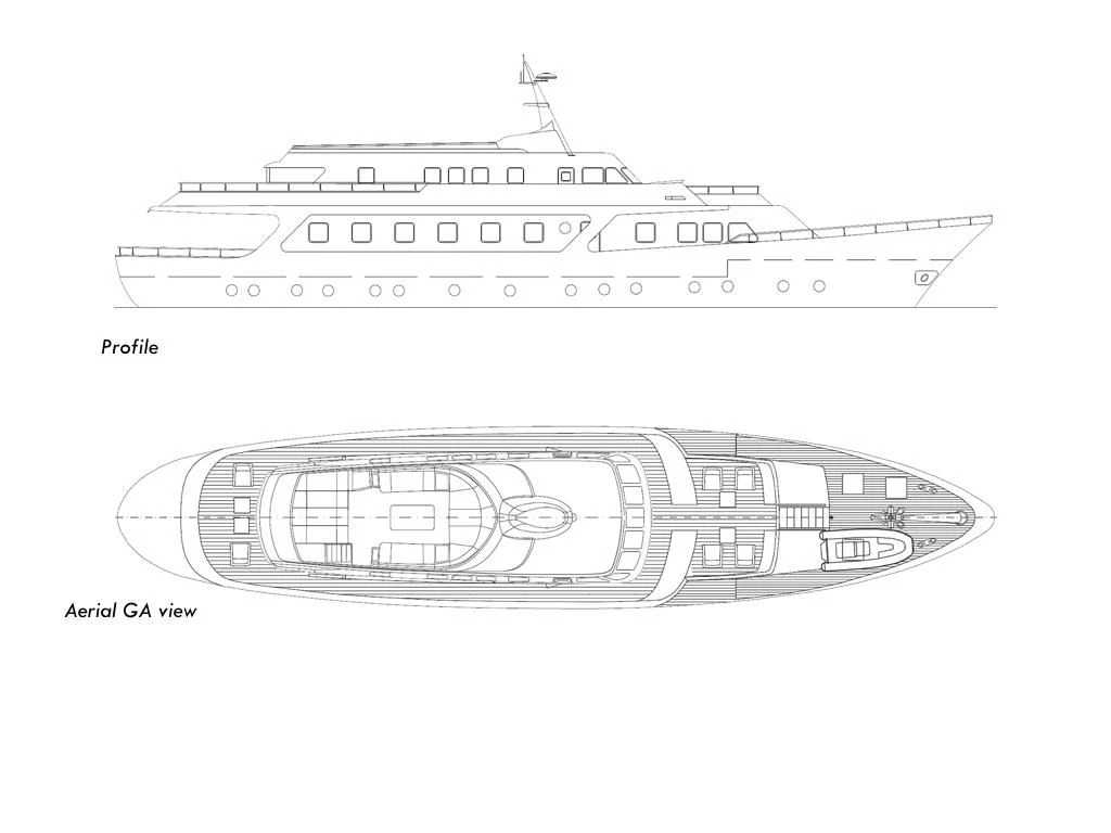 diagram aboard SOUNION II Yacht for Sale