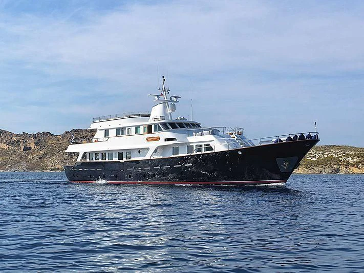 a boat on the water aboard SOUNION II Yacht for Sale
