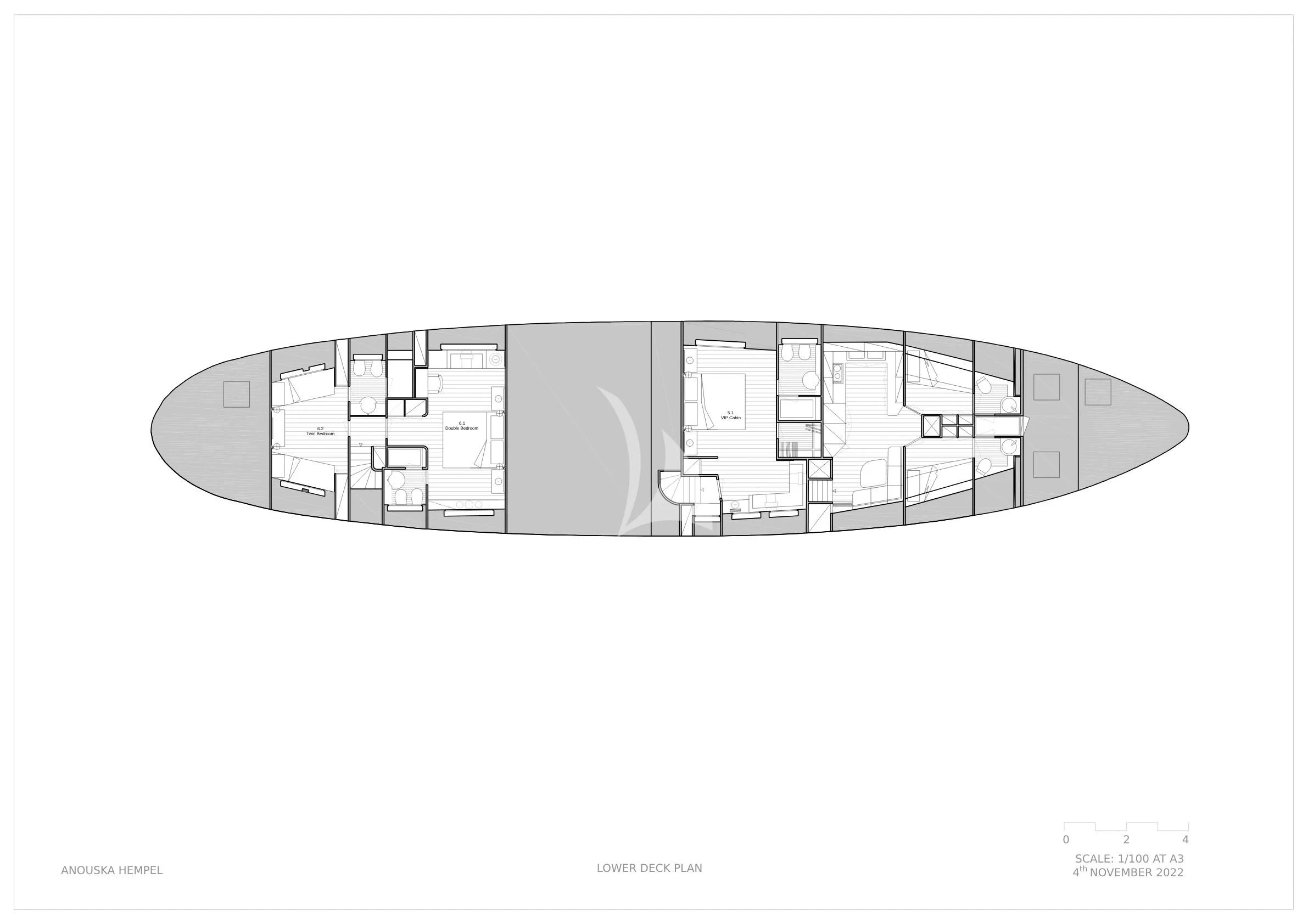 diagram aboard SOUNION II Yacht for Sale