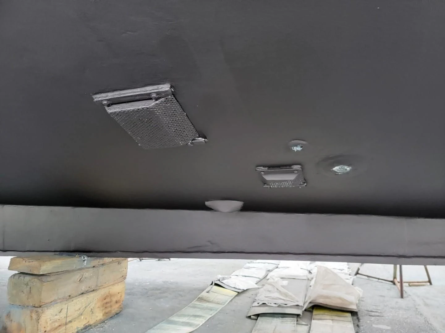a car parked on the side of a road aboard ENCORE V Yacht for Sale