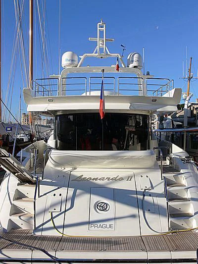 a large white boat aboard NICOLE Yacht for Sale