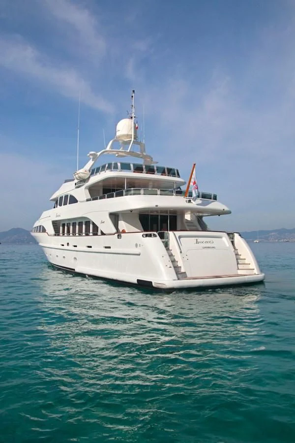 a boat in the water aboard INOUIS Yacht for Charter