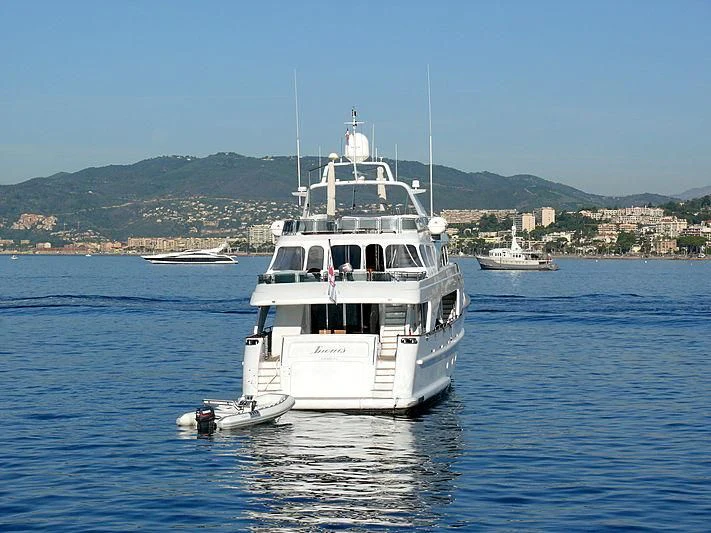 a boat on the water aboard INOUIS Yacht for Charter