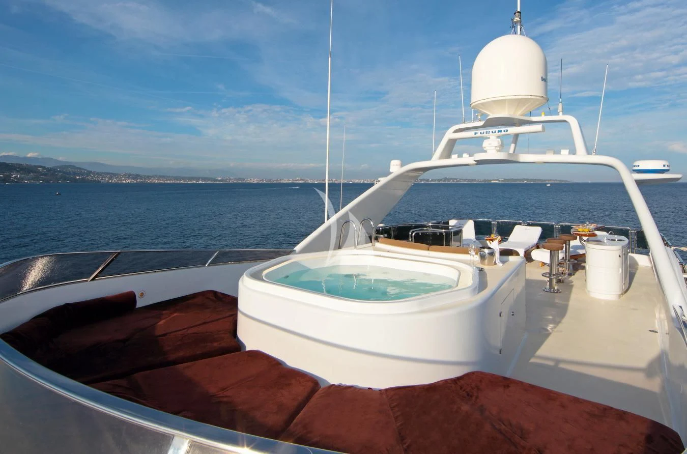 a boat on the water aboard INOUIS Yacht for Charter