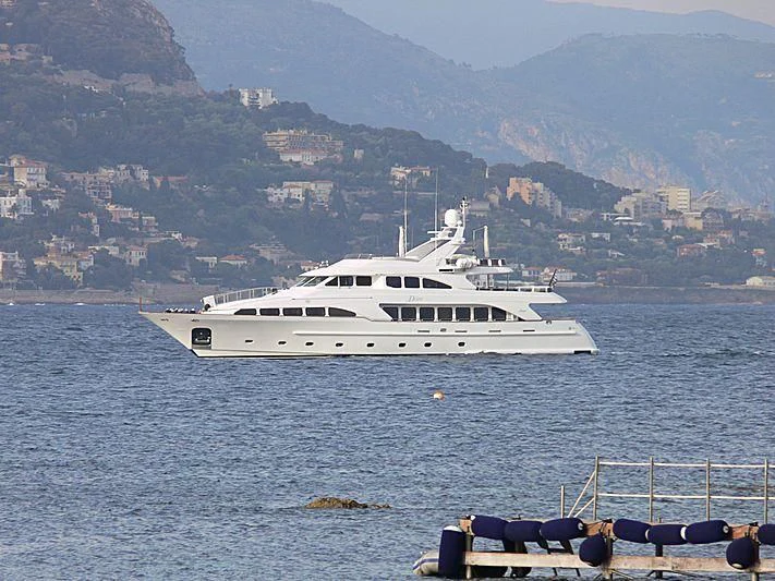 a white yacht in the water aboard INOUIS Yacht for Charter