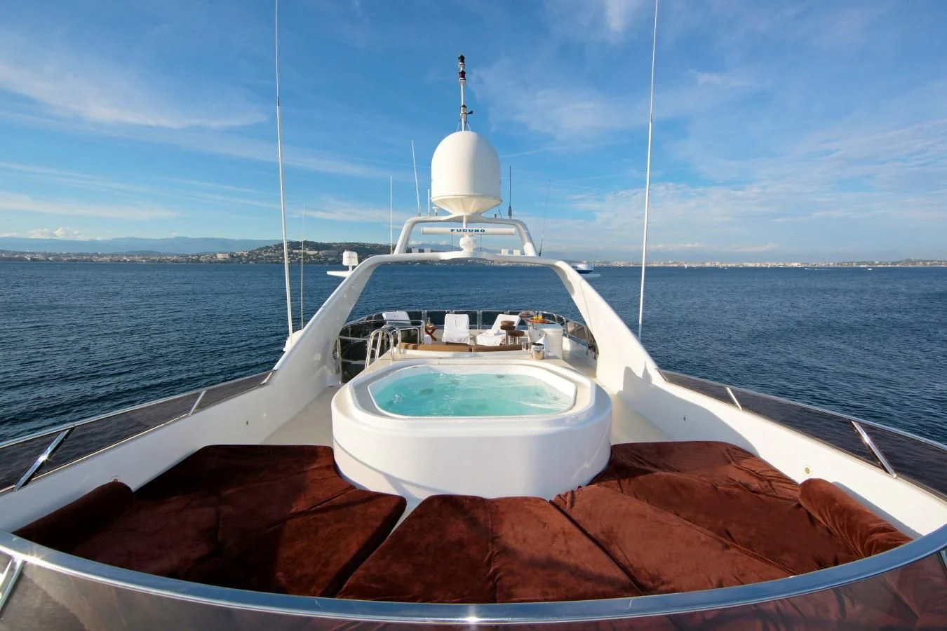 a boat on the water aboard INOUIS Yacht for Charter