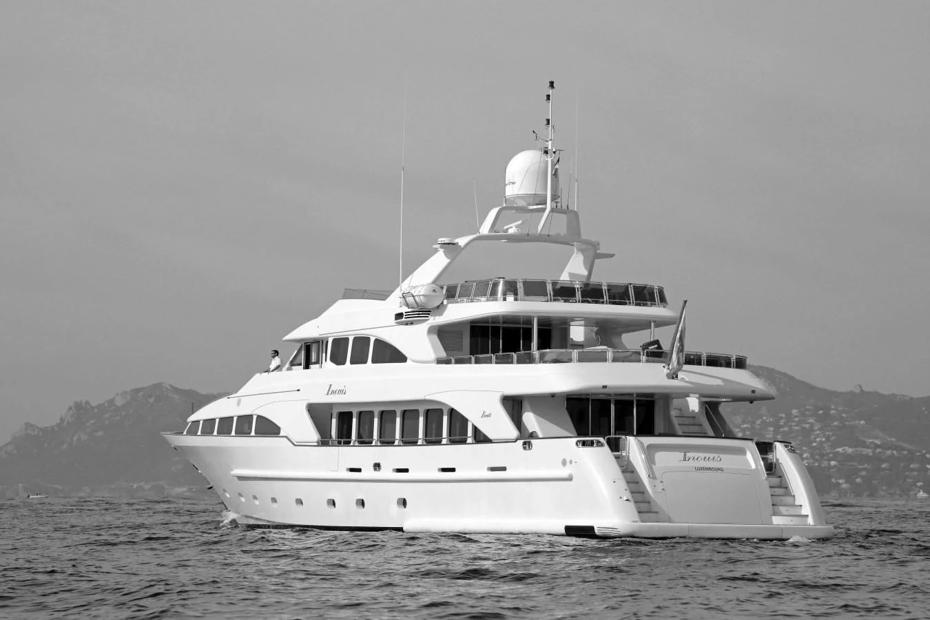a boat in the water aboard INOUIS Yacht for Charter