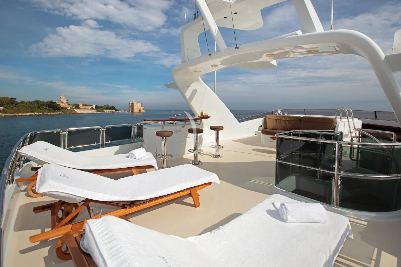 a boat on the water aboard INOUIS Yacht for Charter