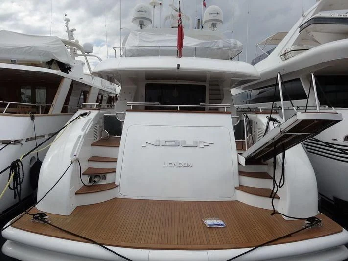 diagram, engineering drawing aboard NOUF Yacht for Sale