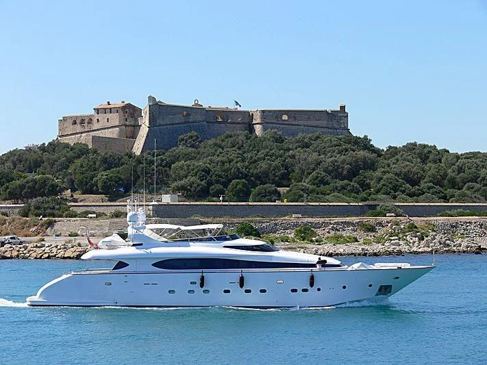 a boat on the water aboard NOUF Yacht for Sale