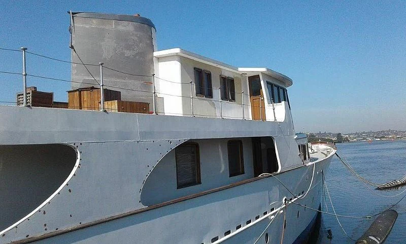 a boat on the water aboard UTHINGO Yacht for Sale