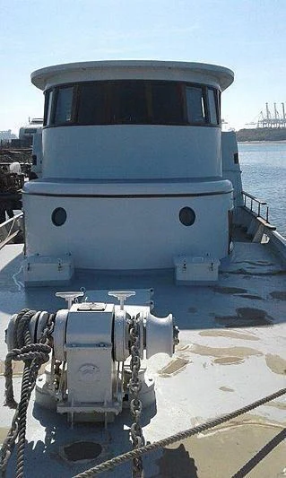 a boat on the water aboard UTHINGO Yacht for Sale