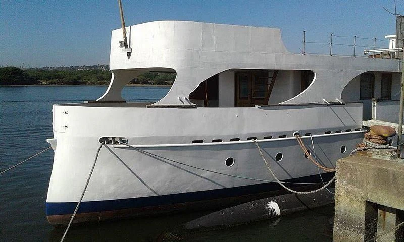 a boat on the water aboard UTHINGO Yacht for Sale