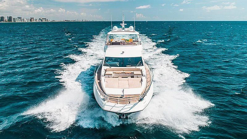 a boat on the water aboard TEMPTATION Yacht for Sale