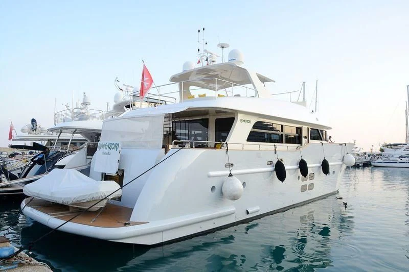 a boat in the water aboard MR GU Yacht for Sale