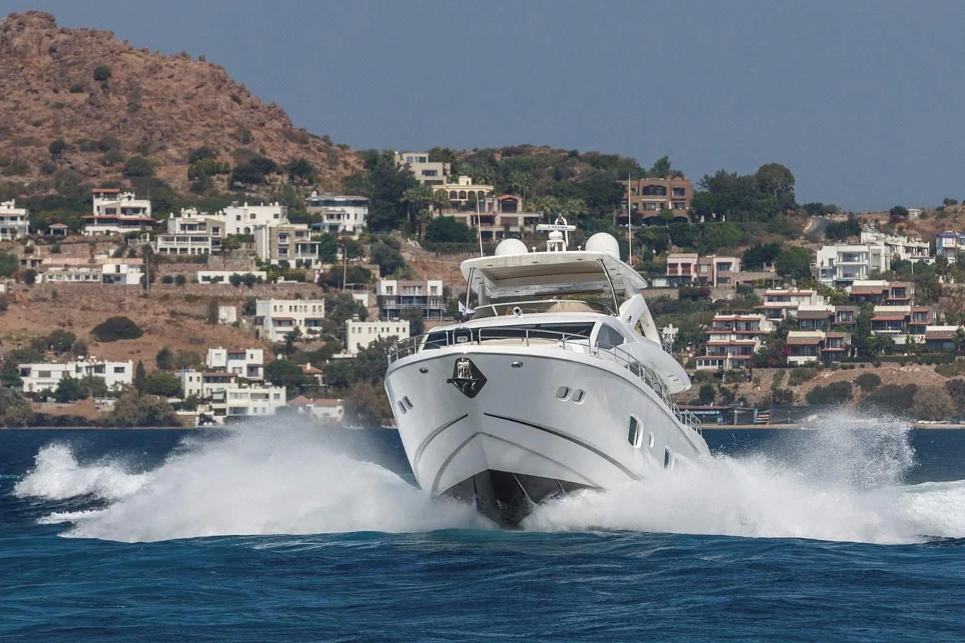 a boat on the water aboard SSM Yacht for Sale